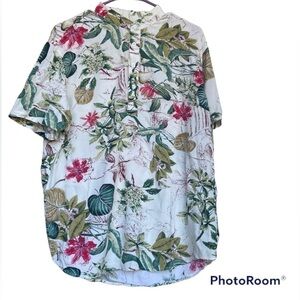 Shein Short Sleeve Floral Shirt